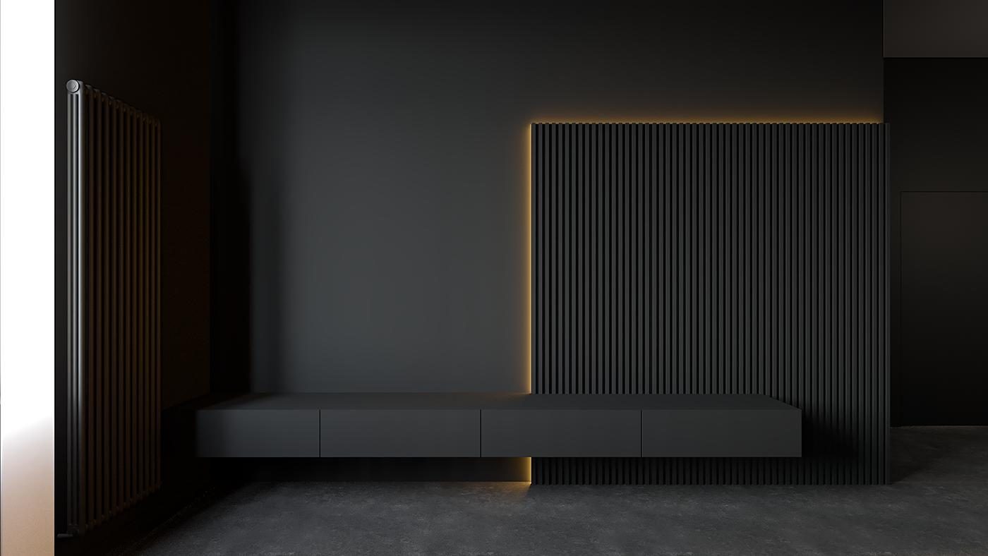 черные обои